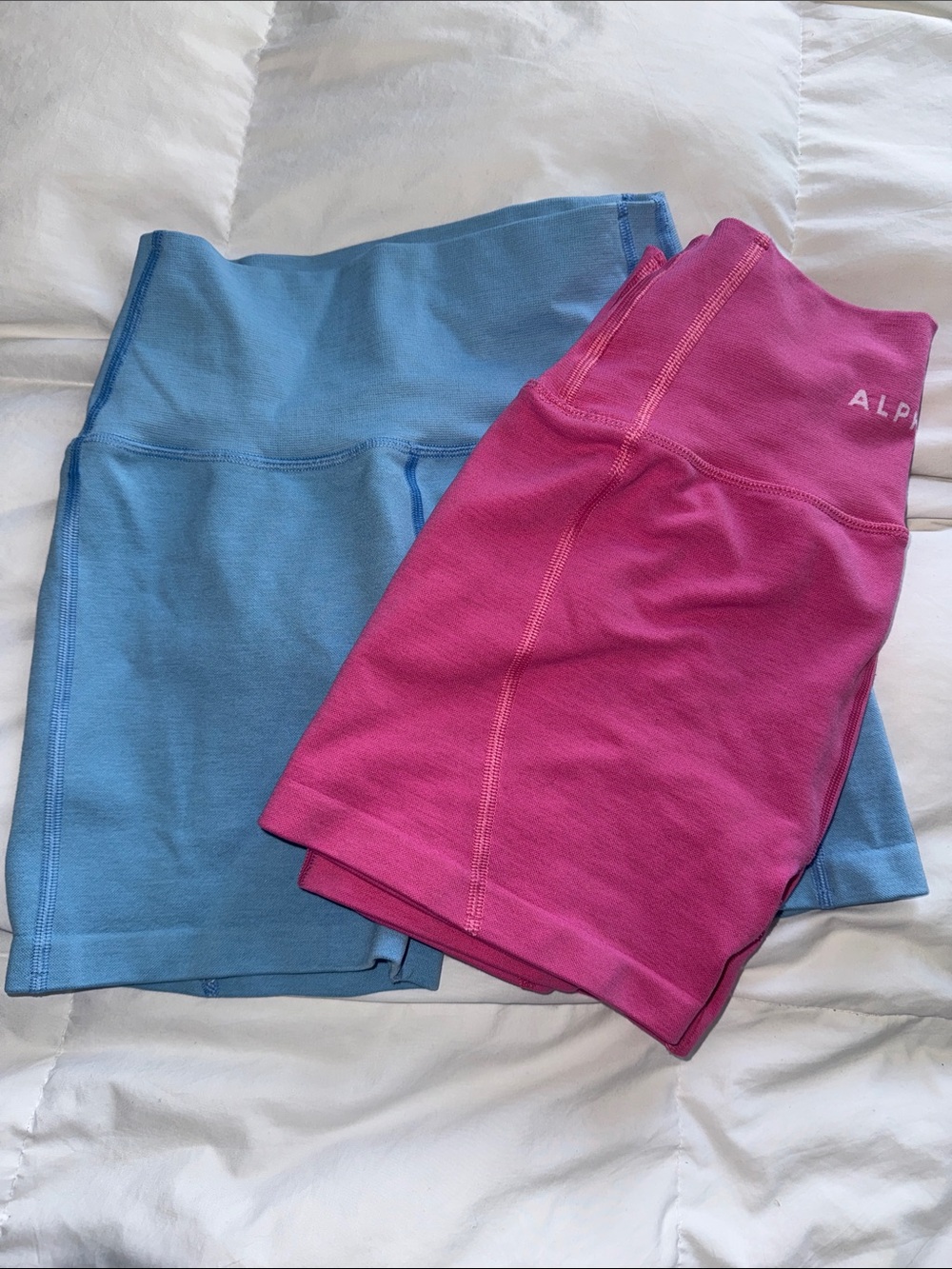 Alphalete Blue and Pink Athletic Shorts Duo